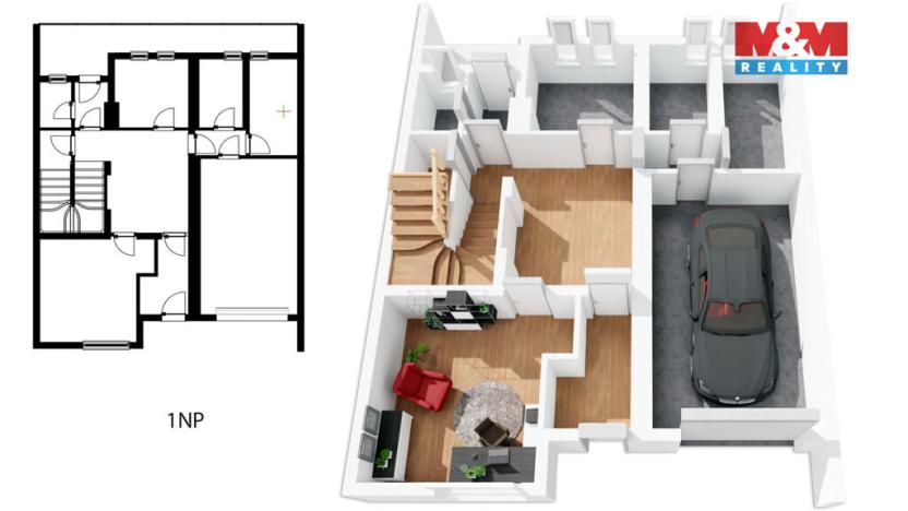 Prodej rodinného domu, Býkev, 120 m2