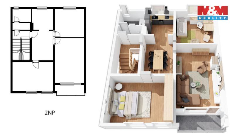 Prodej rodinného domu, Býkev, 120 m2