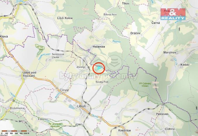 Prodej lesa, Libuň - Jivany, 15253 m2