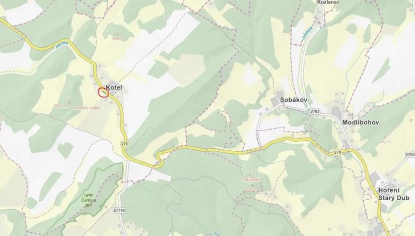 Prodej zahrady, Osečná, 669 m2