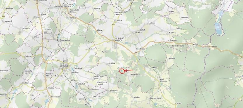 Prodej podílu lesa, Nové Mitrovice, 1057 m2