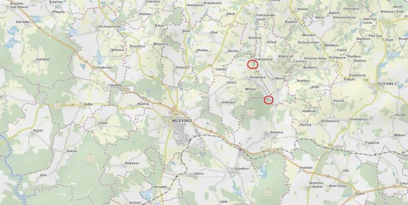 Prodej lesa, Přeštěnice, 4298 m2