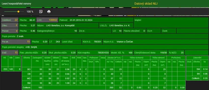 Prodej lesa, Vranov, 4583 m2