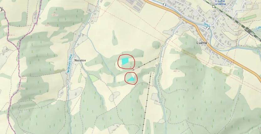 Prodej lesa, Lužná, 3755 m2