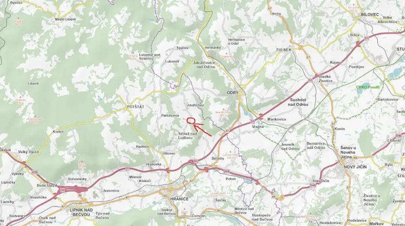 Prodej lesa, Jindřichov, 743 m2