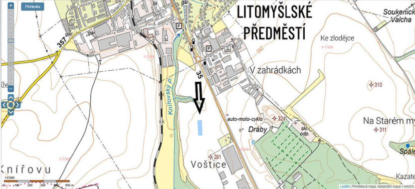 Prodej komerčního pozemku, Vysoké Mýto, Voštice, 3383 m2