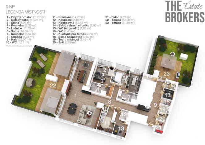 Prodej bytu 5+kk, Brno - Trnitá, Trnitá, 471 m2