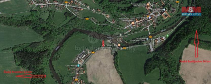 Prodej komerčního pozemku, Zlatá Koruna - Rájov, 1054 m2