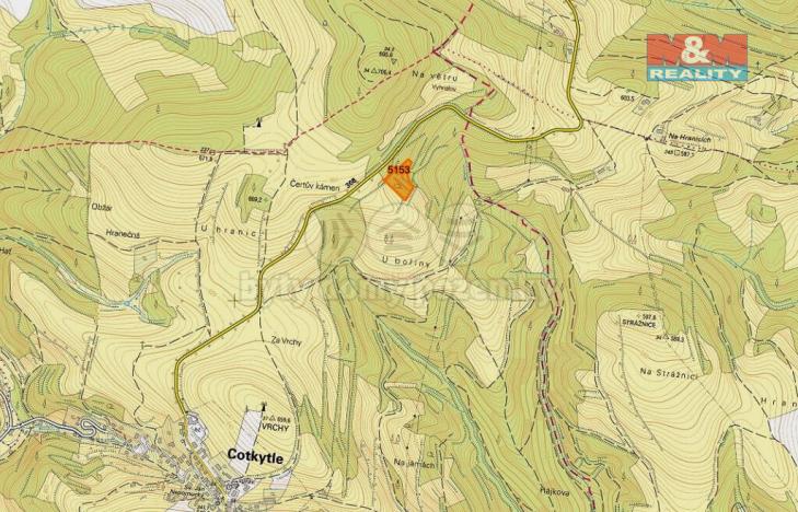 Prodej louky, Cotkytle, 7064 m2