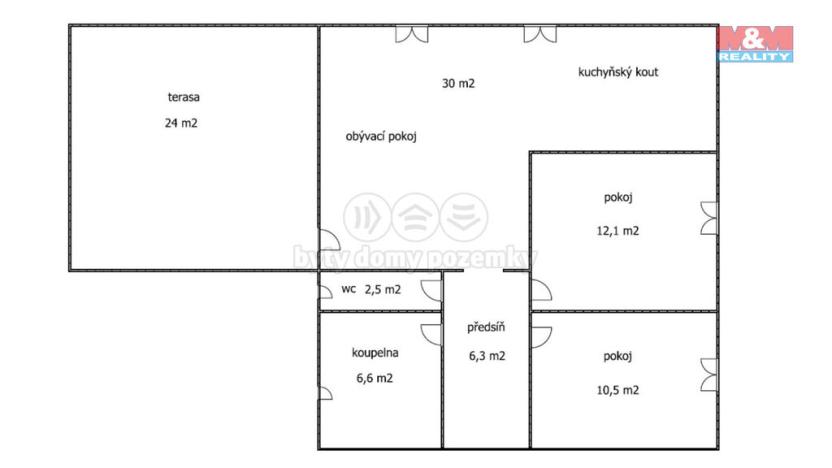 Pronájem bytu 3+kk, Tehovec, U Mototechny, 68 m2