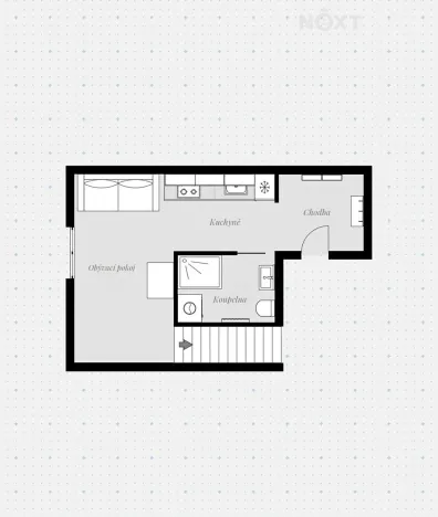 Prodej bytu 2+kk, České Budějovice, Nádražní, 40 m2