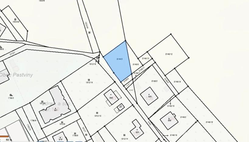 Prodej pozemku pro bydlení, Pastviny, 864 m2