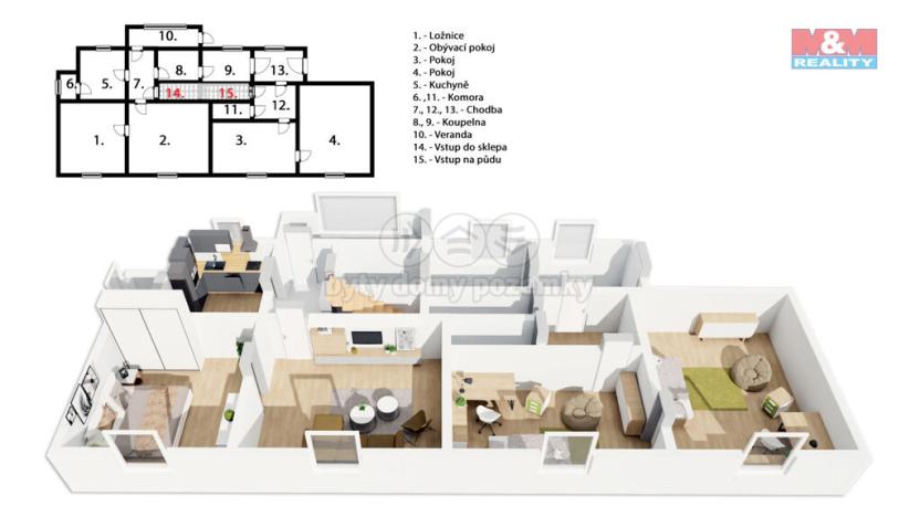 Prodej rodinného domu, Praha - Ďáblice, Brigádnická, 110 m2