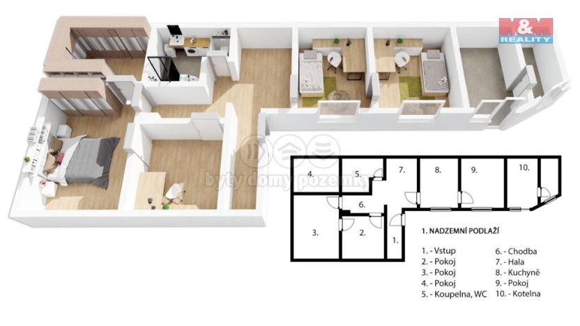 Prodej rodinného domu, Brno - Maloměřice, Jarní, 231 m2