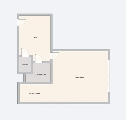 Pronájem bytu 1+kk, Praha - Nusle, Čiklova, 30 m2