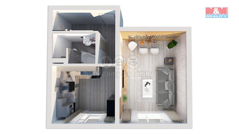 Prodej bytu 1+1, Trutnov - Dolní Předměstí, Náchodská, 36 m2