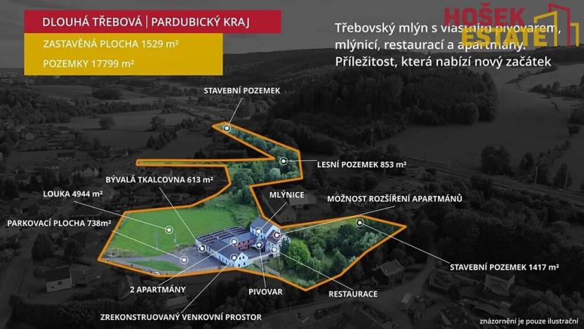 Prodej zemědělské usedlosti, Dlouhá Třebová, Na Rybníku, 270 m2