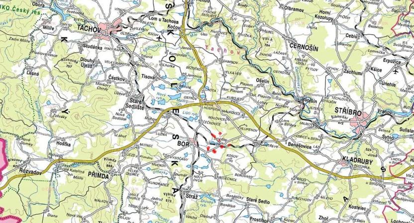 Prodej pole, Bor, 85030 m2