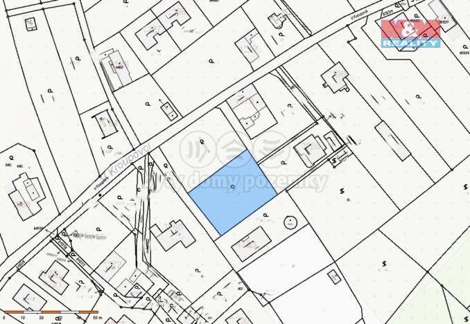 Prodej pozemku pro bydlení, Mělník, V Kroupovci, 1229 m2