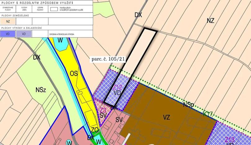 Prodej komerčního pozemku, Mysletice, 5483 m2