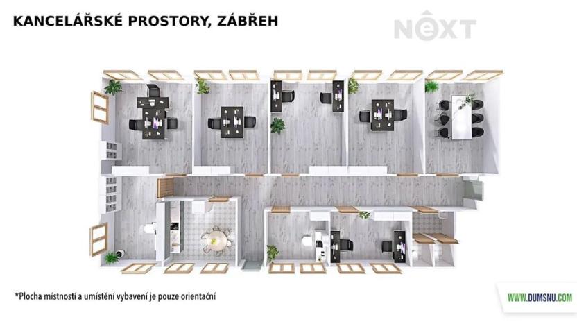 Pronájem kanceláře, Zábřeh, Na Řádkách, 17 m2