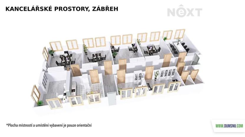 Pronájem kanceláře, Zábřeh, Na Řádkách, 17 m2