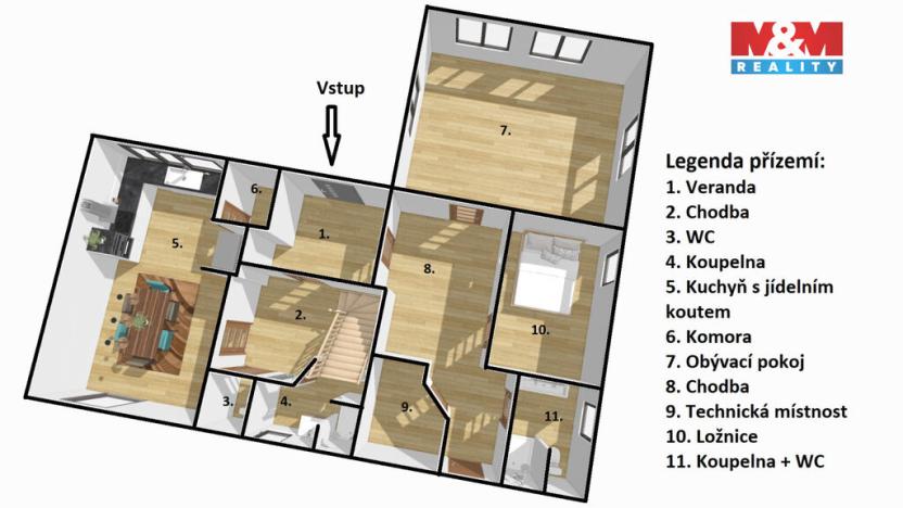 Prodej rodinného domu, Mirotice - Radobytce, 166 m2