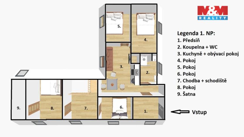 Prodej rodinného domu, Mirotice - Radobytce, 166 m2