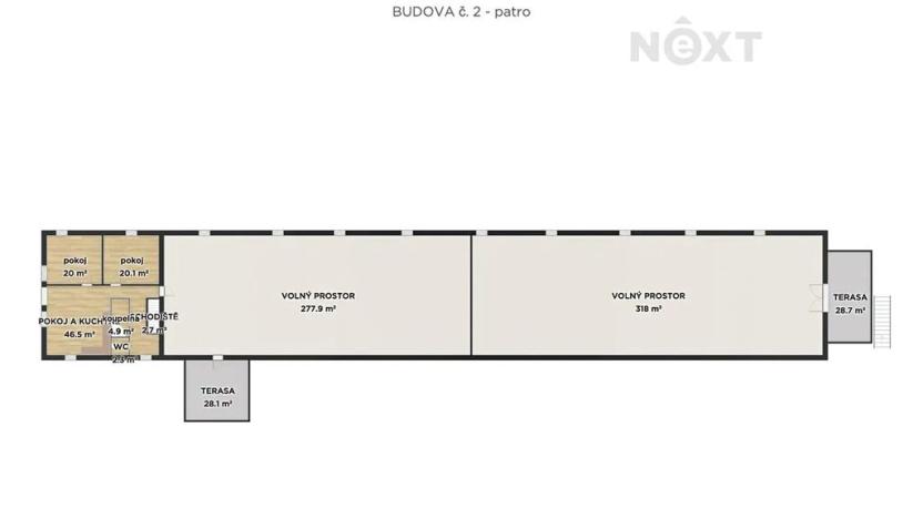 Prodej skladu, Jakubčovice nad Odrou, 1227 m2