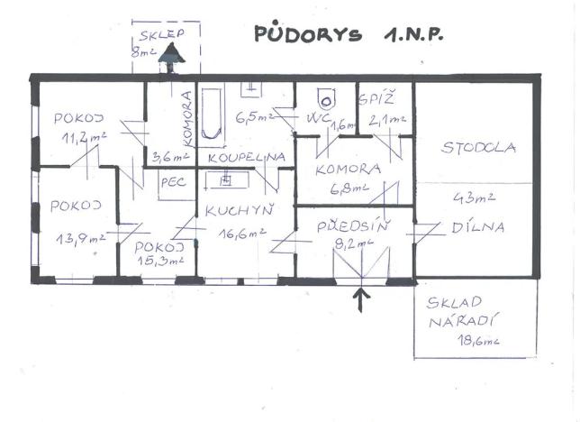 Prodej rodinného domu, Drslavice, 86 m2