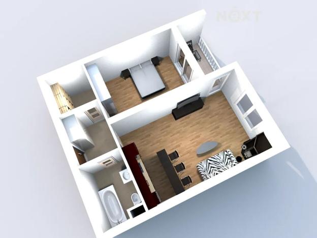 Pronájem bytu 2+kk, Plzeň, K Zelené louce, 56 m2