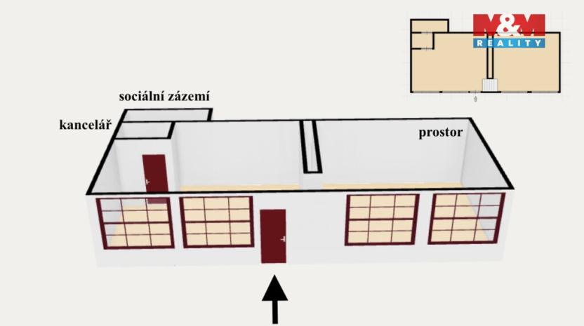 Prodej výrobních prostor, Častolovice, Komenského, 154 m2