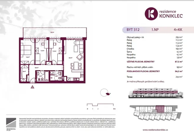 Prodej bytu 3+kk, Brno, Rybnická, 78 m2