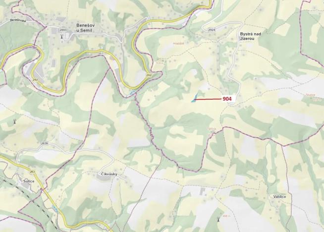 Dražba lesa, Bystrá nad Jizerou, 2802 m2