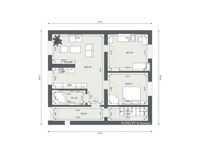 Prodej rodinného domu, Poříčany, Českobrodská, 190 m2
