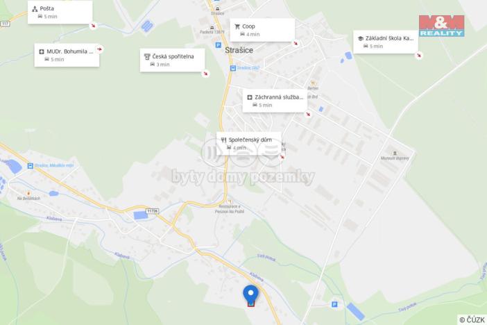 Prodej pozemku pro bydlení, Strašice, 1278 m2