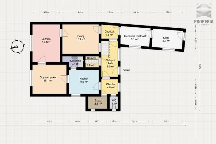 Prodej rodinného domu, Lukovany, 84 m2