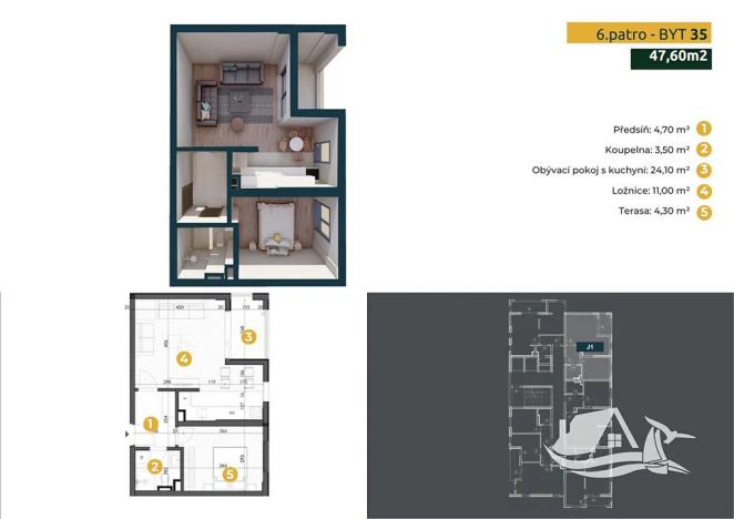 Prodej bytu 2+kk, Bar, Černá Hora, 42 m2