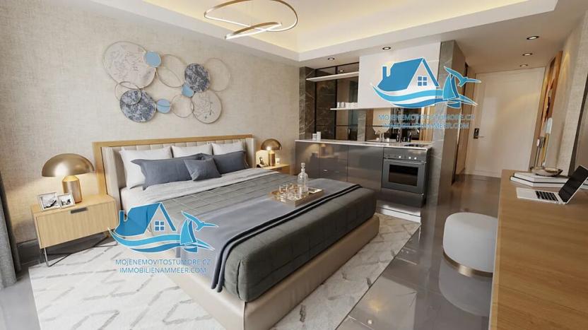 Prodej bytu 1+kk, Trikomo, Kypr, 39 m2