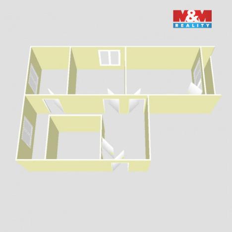 Prodej bytu 3+1, Chomutov, Jirkovská, 62 m2