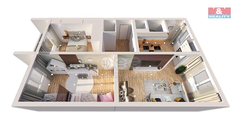 Prodej bytu 3+1, Třebíč - Nové Dvory, Velkomeziříčská, 76 m2