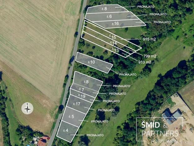 Pronájem zahrady, Pašinka, 800 m2