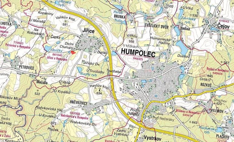 Prodej pozemku pro bydlení, Jiřice, 5723 m2