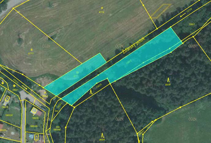 Prodej pole, Kaplice - Žďár, 2302 m2