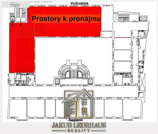 Pronájem kanceláře, Praha - Nové Město, Spálená, 406 m2