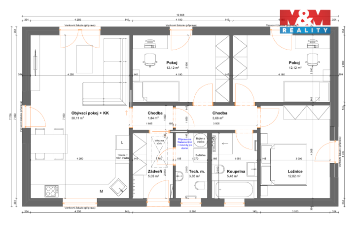 Prodej rodinného domu, Třemošná - Záluží, 87 m2