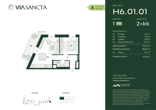 Prodej bytu 2+kk, Praha - Vinoř, Mladoboleslavská, 49 m2