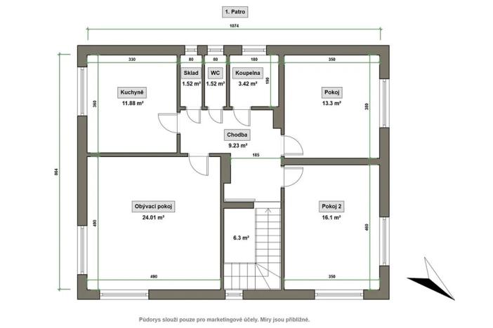 Prodej rodinného domu, Štítná nad Vláří-Popov, 157 m2