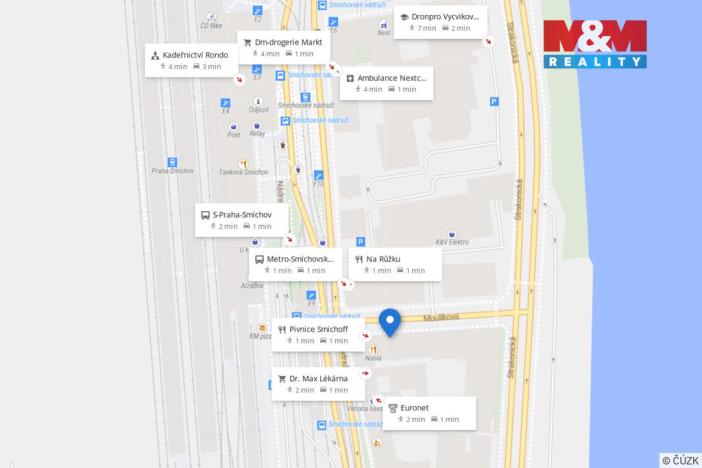 Prodej bytu 2+1, Praha - Smíchov, Moulíkova, 80 m2