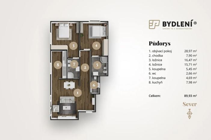 Prodej bytu 3+kk, Teplice, U Nových lázní, 96 m2